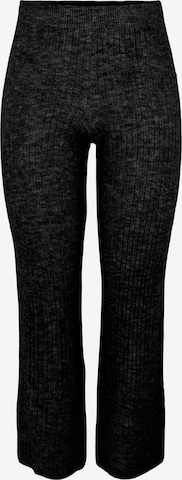 Pieces Petite - Bootcut Pantalón 'Niola' en negro: frente