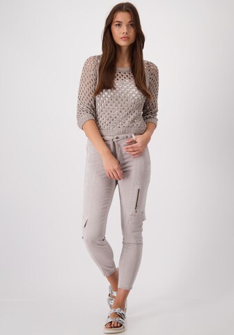 monari Slimfit Cargohose in Grau