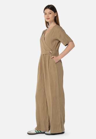 FRESHLIONS Jumpsuit 'Kira' in Braun