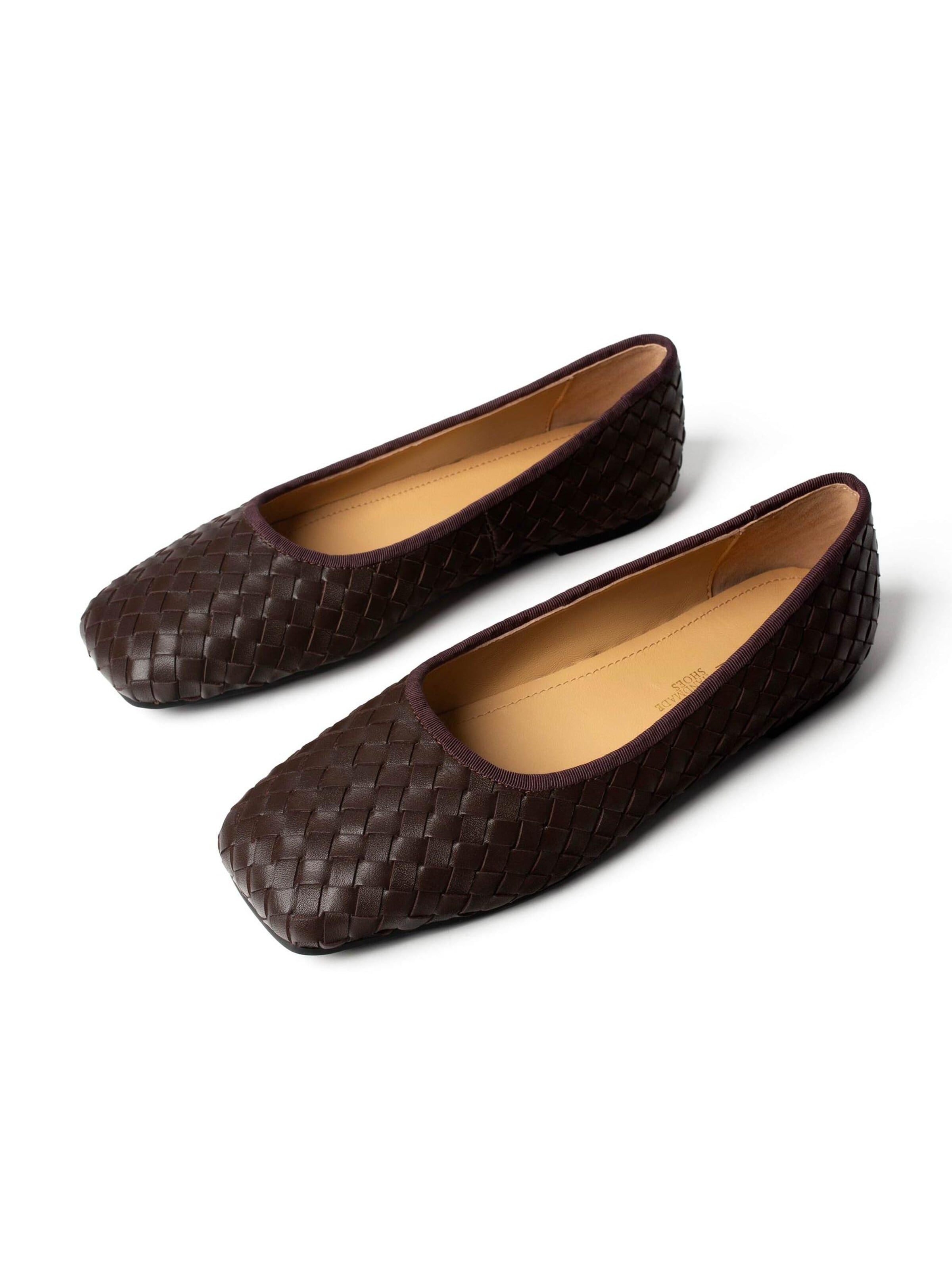 L37 HANDMADE SHOES Slipper 'UNDERNEATH THE BLUSHING SKY' – hnědá