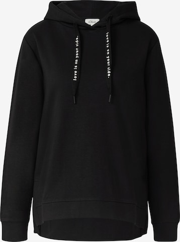 s.Oliver Sweatshirt in Schwarz: Vorderseite