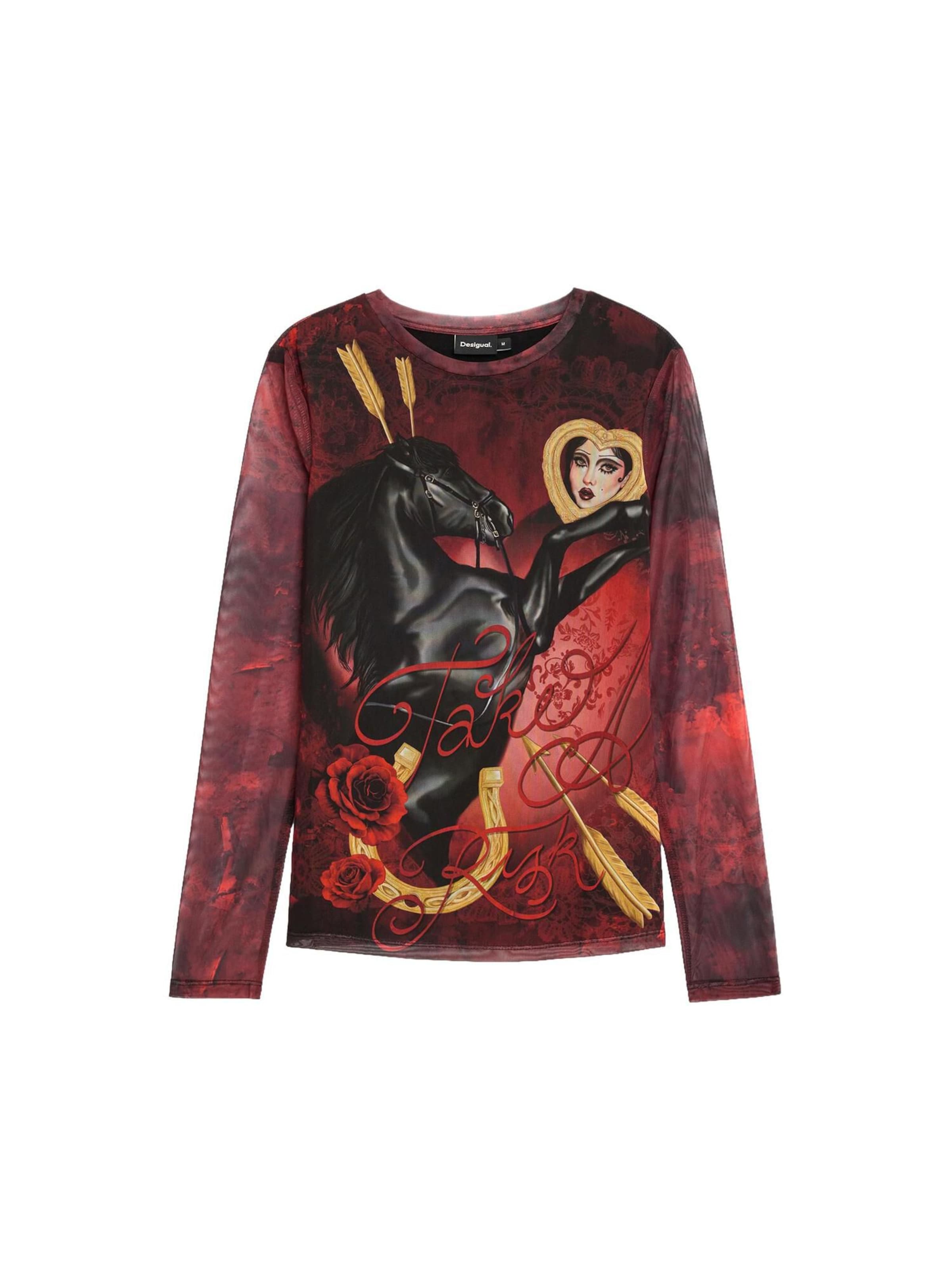 Tricou de la Desigual pe roșu: față