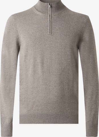BOSS Sweater 'Ebenji' in Brown: front