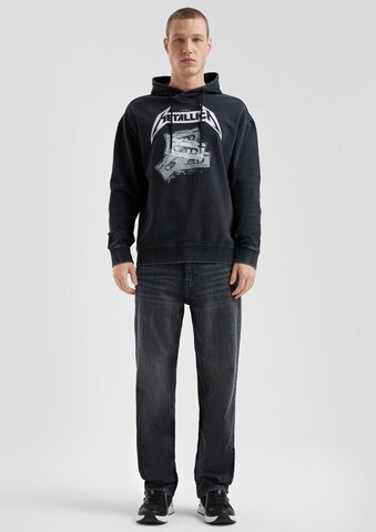 Sweat-shirt 'Metallica®' QS en noir