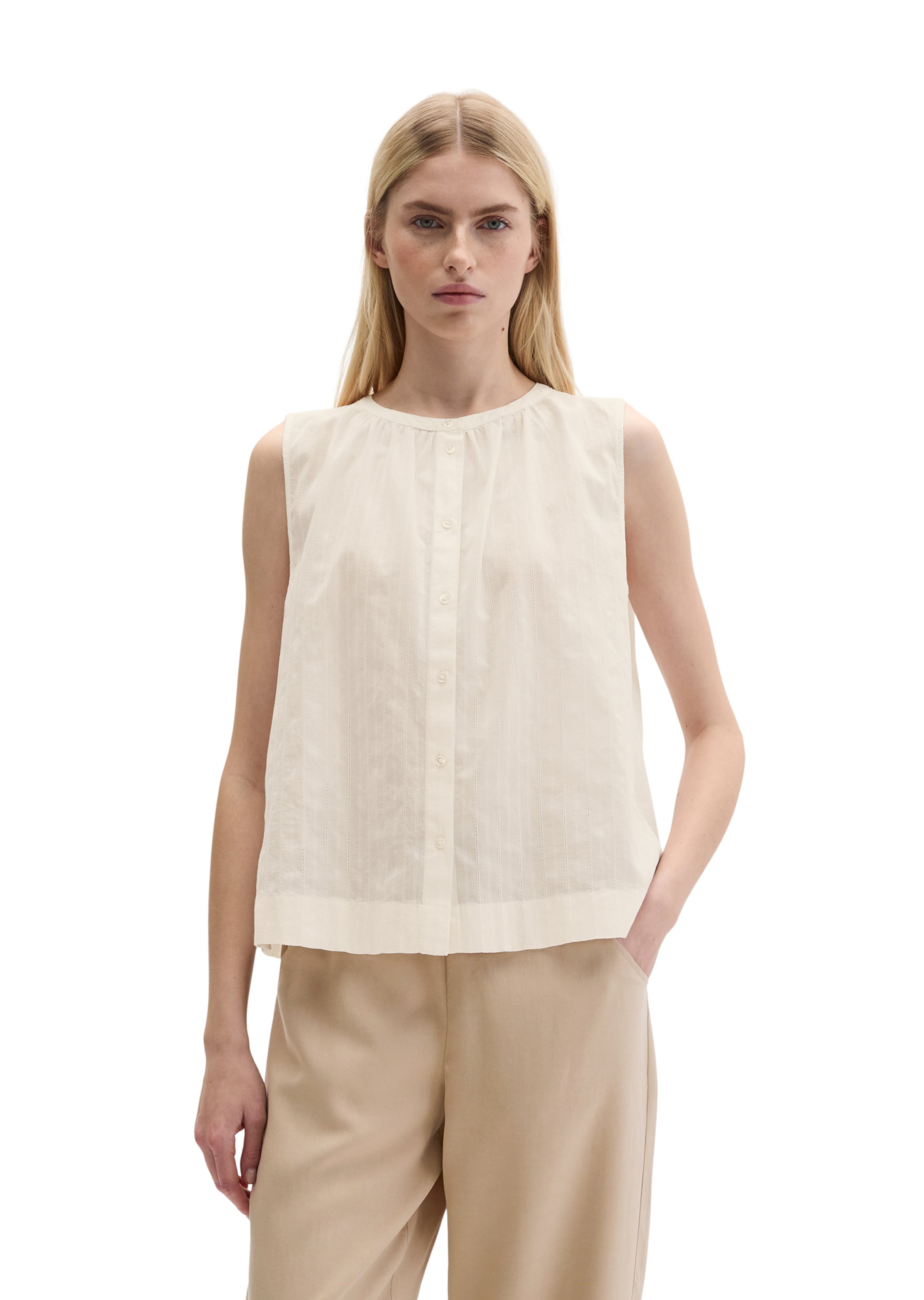 Marc O'Polo Blouse in Beige: voorkant