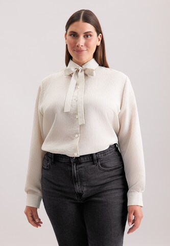SEIDENSTICKER Blouse 'Schwarze Rose' in Wit: voorkant