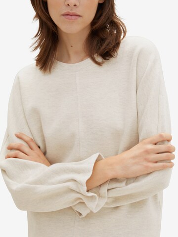 TOM TAILOR DENIM Sweatshirt in Beige