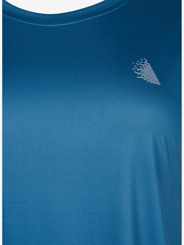 Active by Zizzi Sportshirt 'Abasic' in Blau