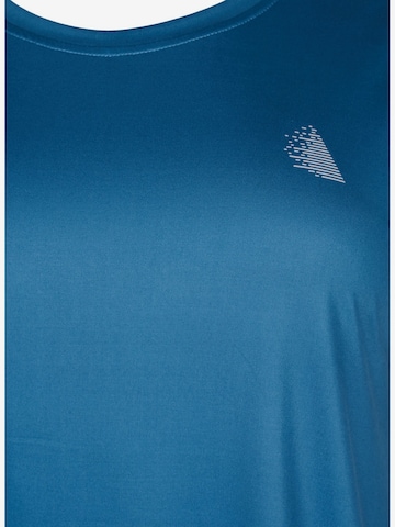 Active by Zizzi Koszulka 'Abasic' w kolorze niebieski