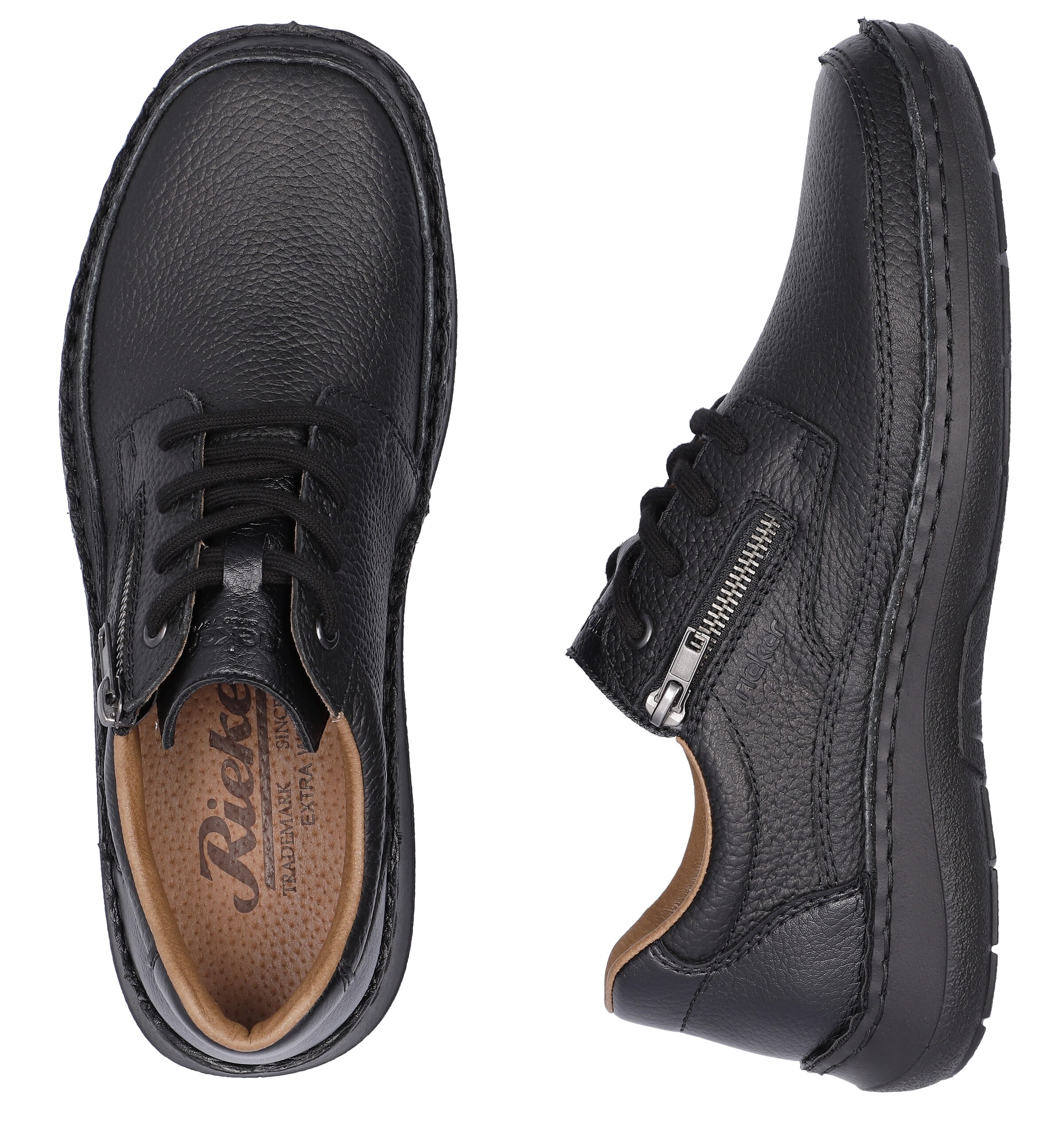 Rieker Schnürschuh in Schwarz