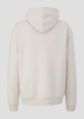 Sweat-shirt QS en blanc