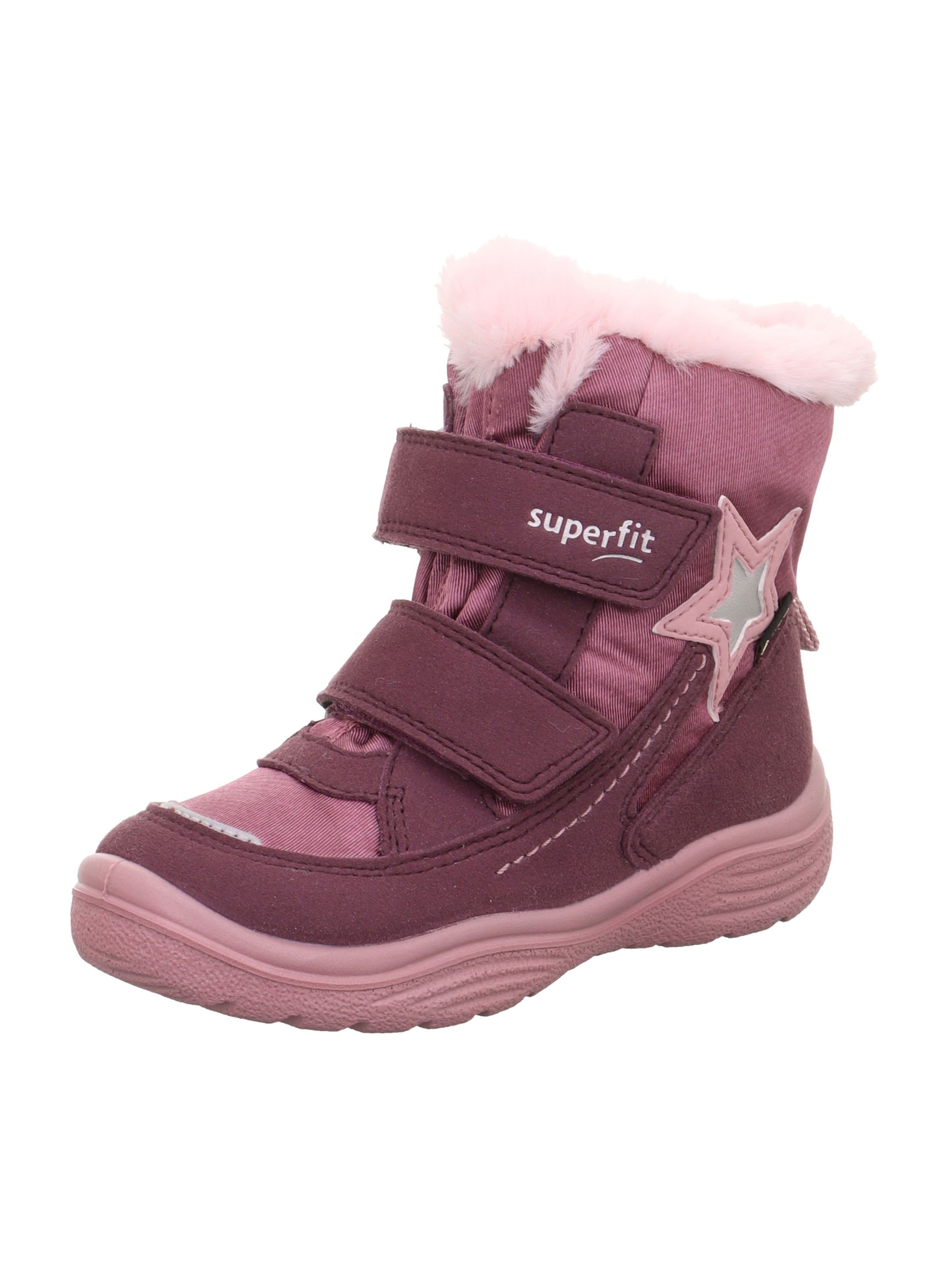 Bocanci de zăpadă 'CRYSTAL' pe 25 SUPERFIT pe gri / mov zmeură / roșu-violet, Vizualizare produs
