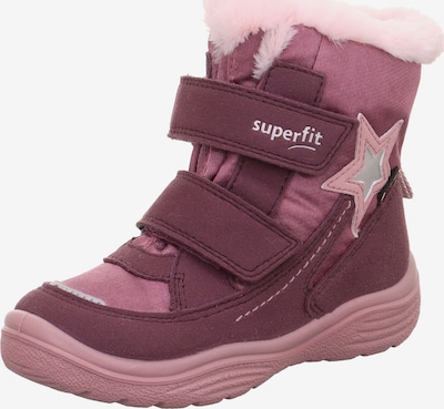 SUPERFIT Talvisaappaat 'CRYSTAL' koossa 25 värissä harmaa / marjat / punaisenvioletti, Tuotenäkymä
