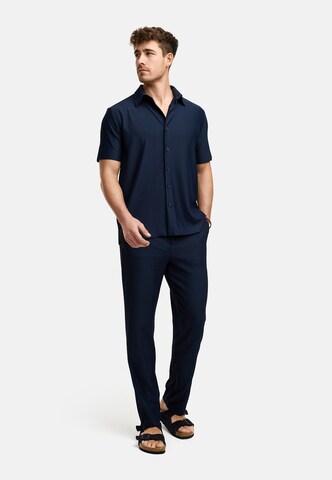 INDICODE JEANS Regular fit Overhemd 'Lamgo' in Blauw