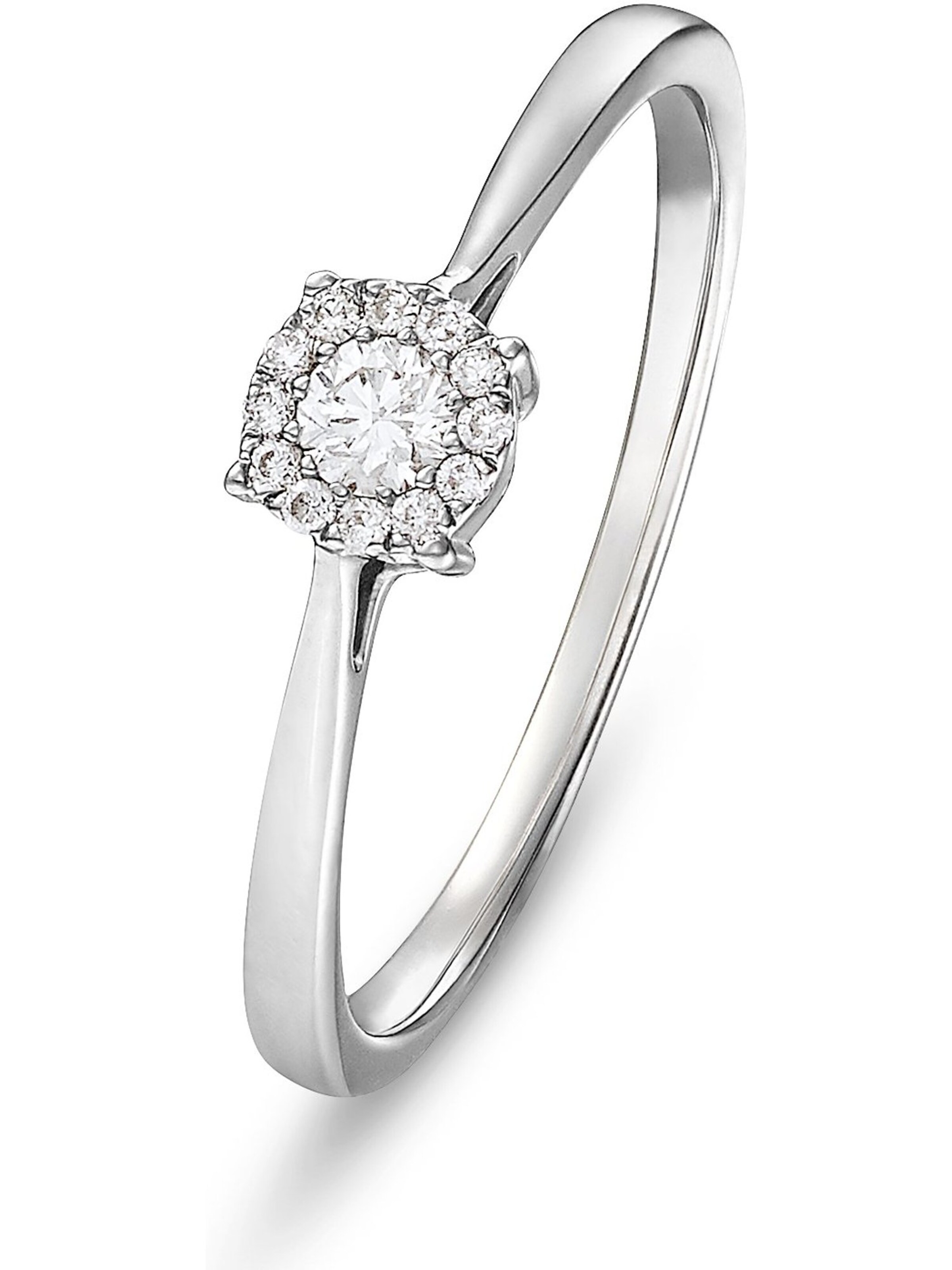 CHRIST Ring in Weiß: Vorderseite