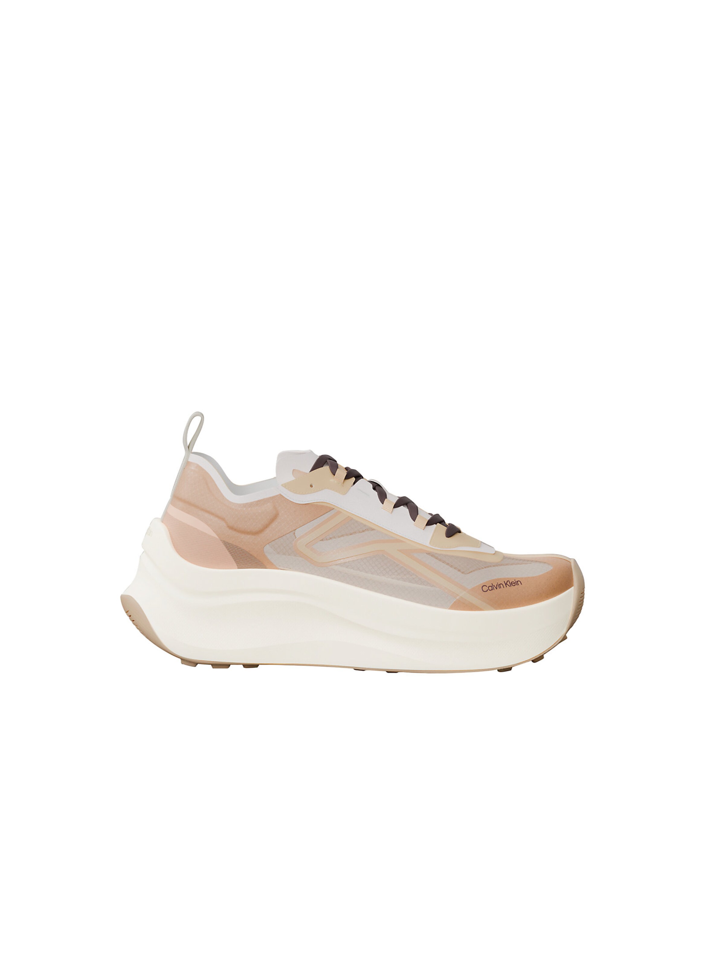 Calvin Klein Platform trainers in Brown: front