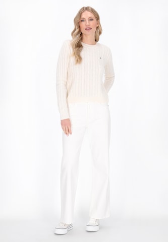Pull-over DreiMaster Maritim en blanc