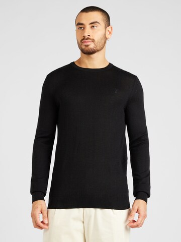 Bruun & Stengade Sweater 'Jupiter' in Black: front