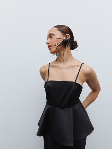 Fleur by Kaviar Gauche Topp 'Volume' i svart: framsida