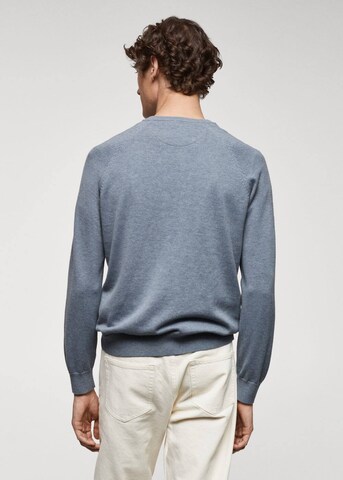 MANGO MAN Pullover 'Ten' in Blau