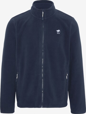 Polo Sylt Fleece Jacket in Blue: front