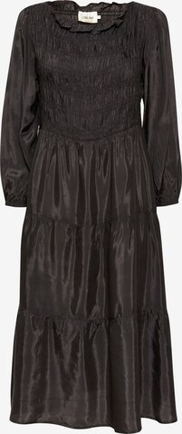 Cream Shirt Dress 'Henva' in Black: front