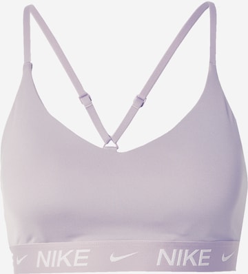 NIKE Спортивный бюстгальтер 'INDY' в Лиловый: спереди