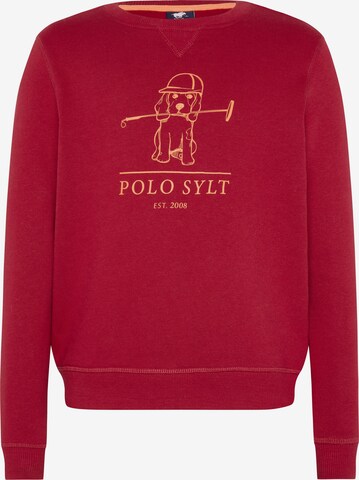 Polo Sylt Sweatshirt in Red: front