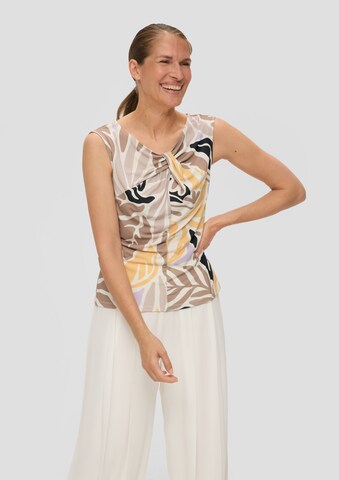 T-shirt s.Oliver BLACK LABEL en beige : devant