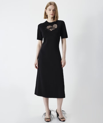 Ipekyol Knitted dress in Black: front