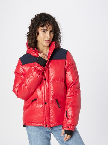 Veste outdoor 'SOLAR DOWN' J.Lindeberg en rouge : devant