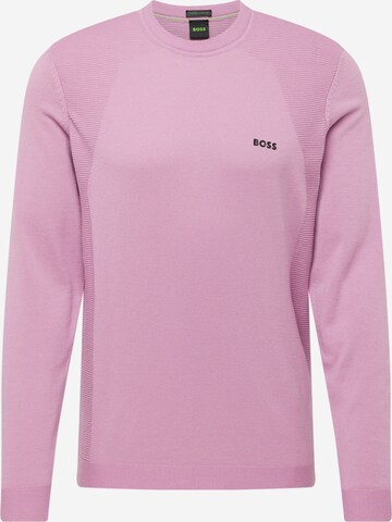 BOSS Sweter 'Momentum' w kolorze fioletowy: przód