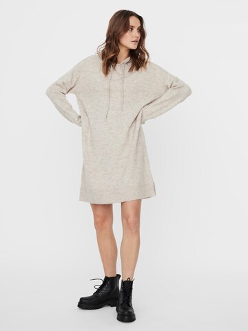 VERO MODA Knitted dress 'Lefile' in Beige