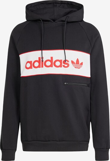 ADIDAS ORIGINALS Sweatshirt 'NY' in rot / schwarz / weiß, Produktansicht