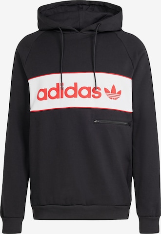 melns ADIDAS ORIGINALS Sportisks džemperis 'NY': no priekšpuses