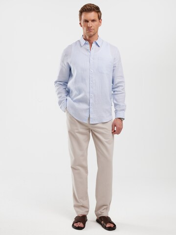 BIG STAR Regular fit Button Up Shirt 'Jianis' in Blue