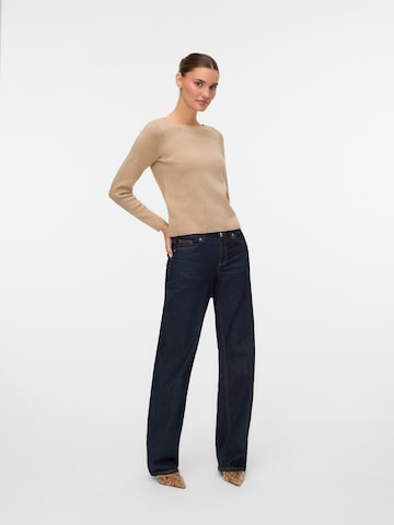VERO MODA Neulepaita 'VMGOLD NEEDLE' värissä beige