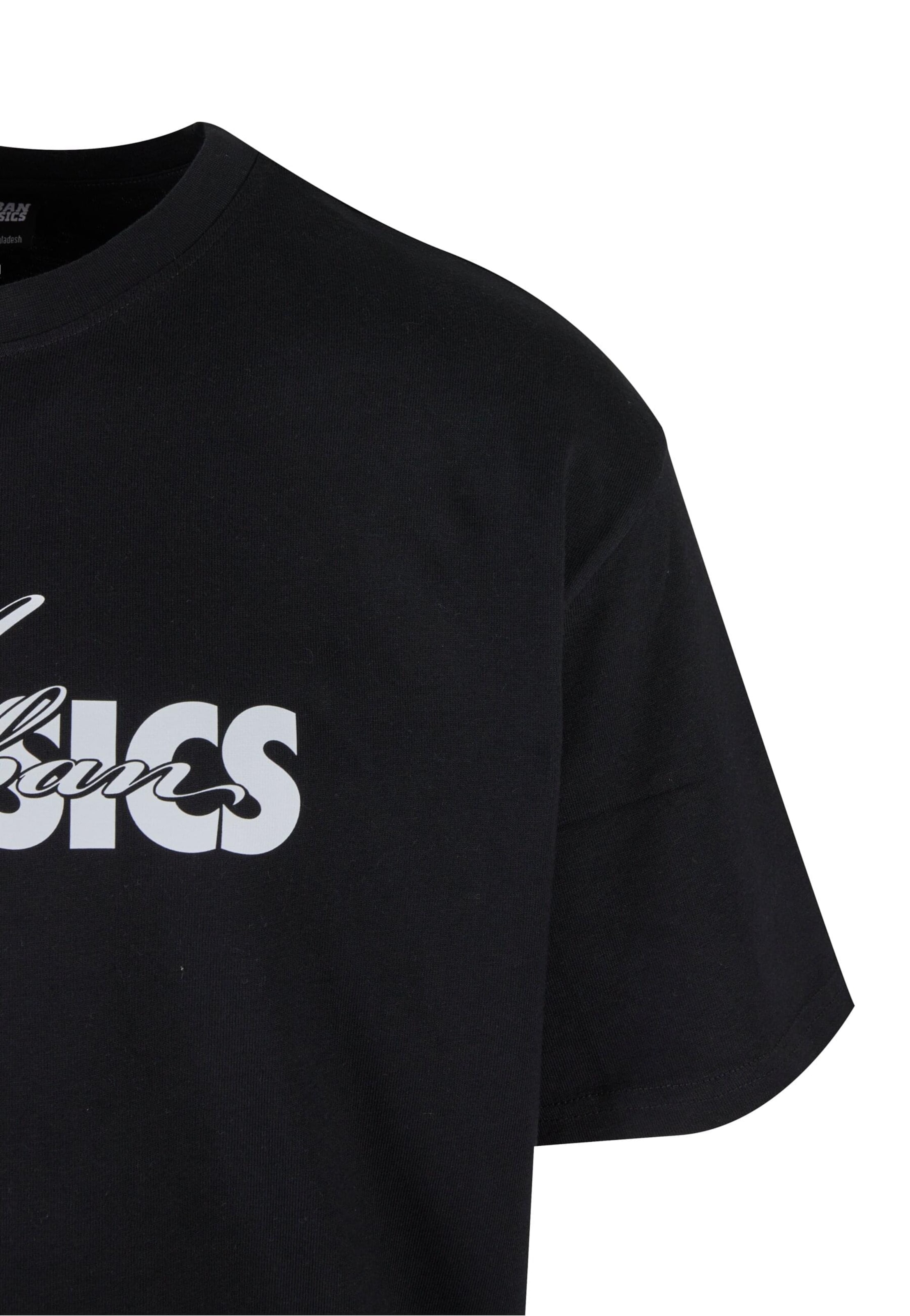 Urban Classics Tričko 'Cursive Bold' – černá