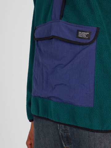 LEVI'S ® - Pullover 'Polar Fleece Mock Neck Sweatshirt' em verde