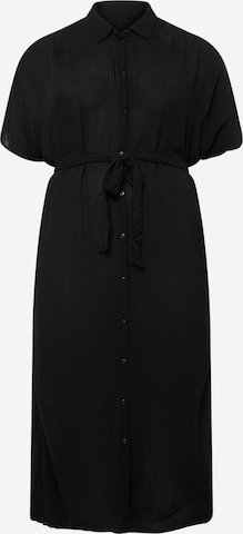 Robe-chemise 'Menny' Vero Moda Curve en noir : devant