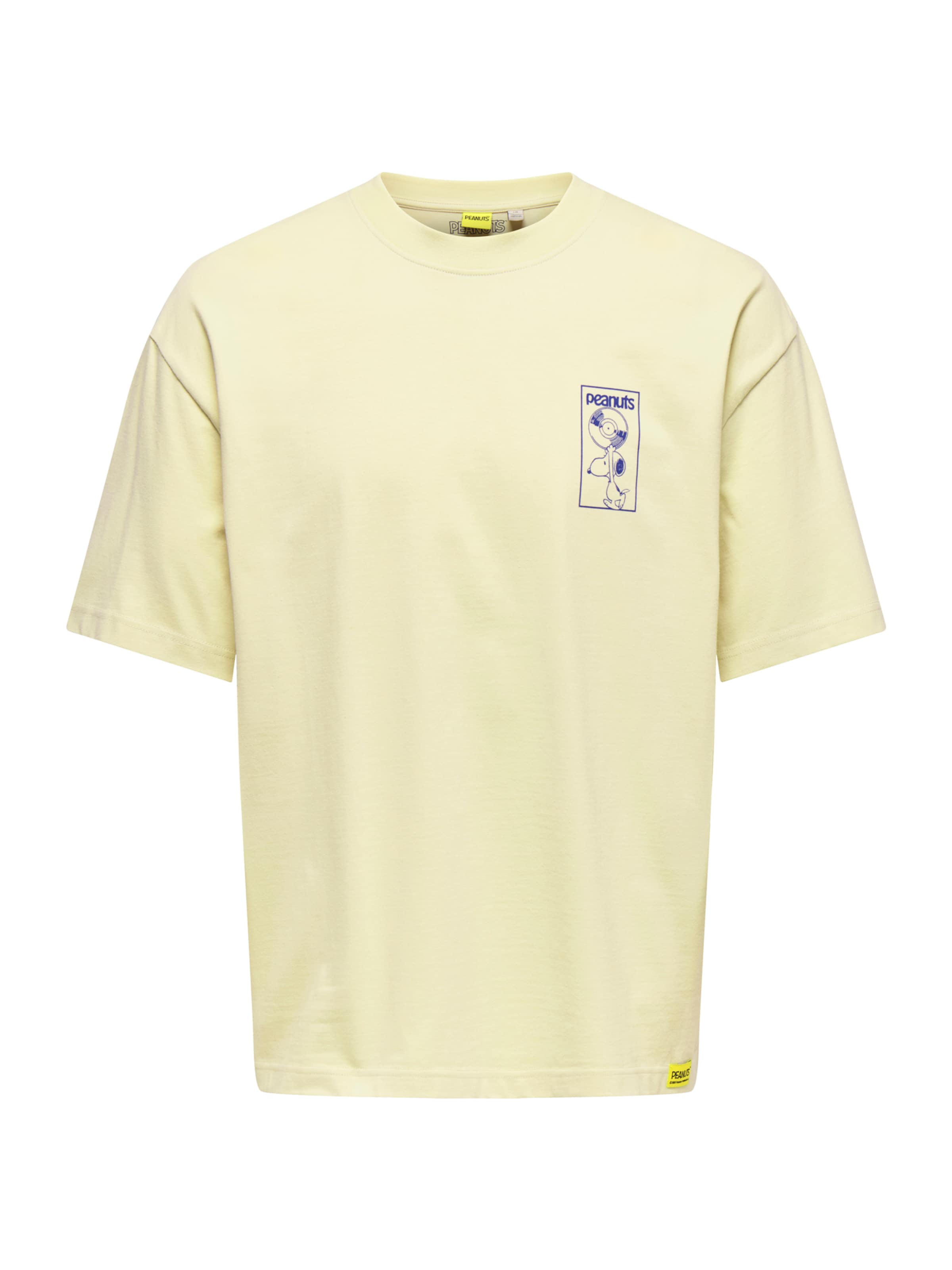 Only & Sons Shirt 'ONSPEANUTS' in Beige: voorkant