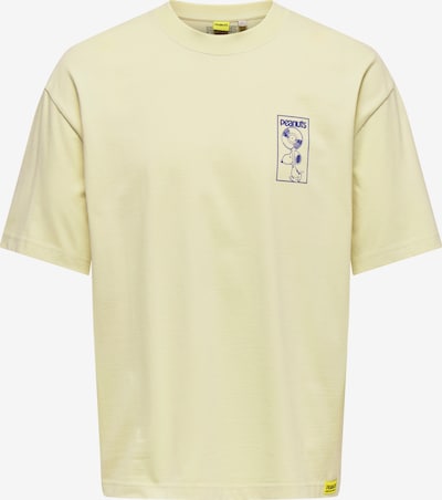 Marškinėliai 'ONSPEANUTS' iš Only & Sons, spalva – smėlio spalva / mėlyna, Prekių apžvalga