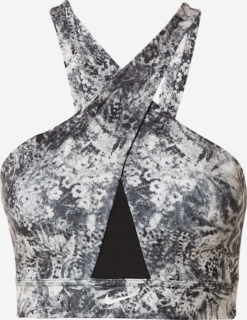 NIKE Bustier Sport top - fekete: elől