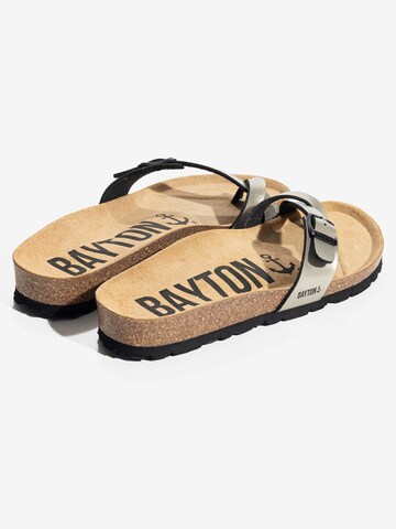 Flip-flops 'JUNON' de la Bayton pe argintiu