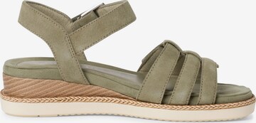 Tamaris Pure Relax Sandalen met riem in Groen