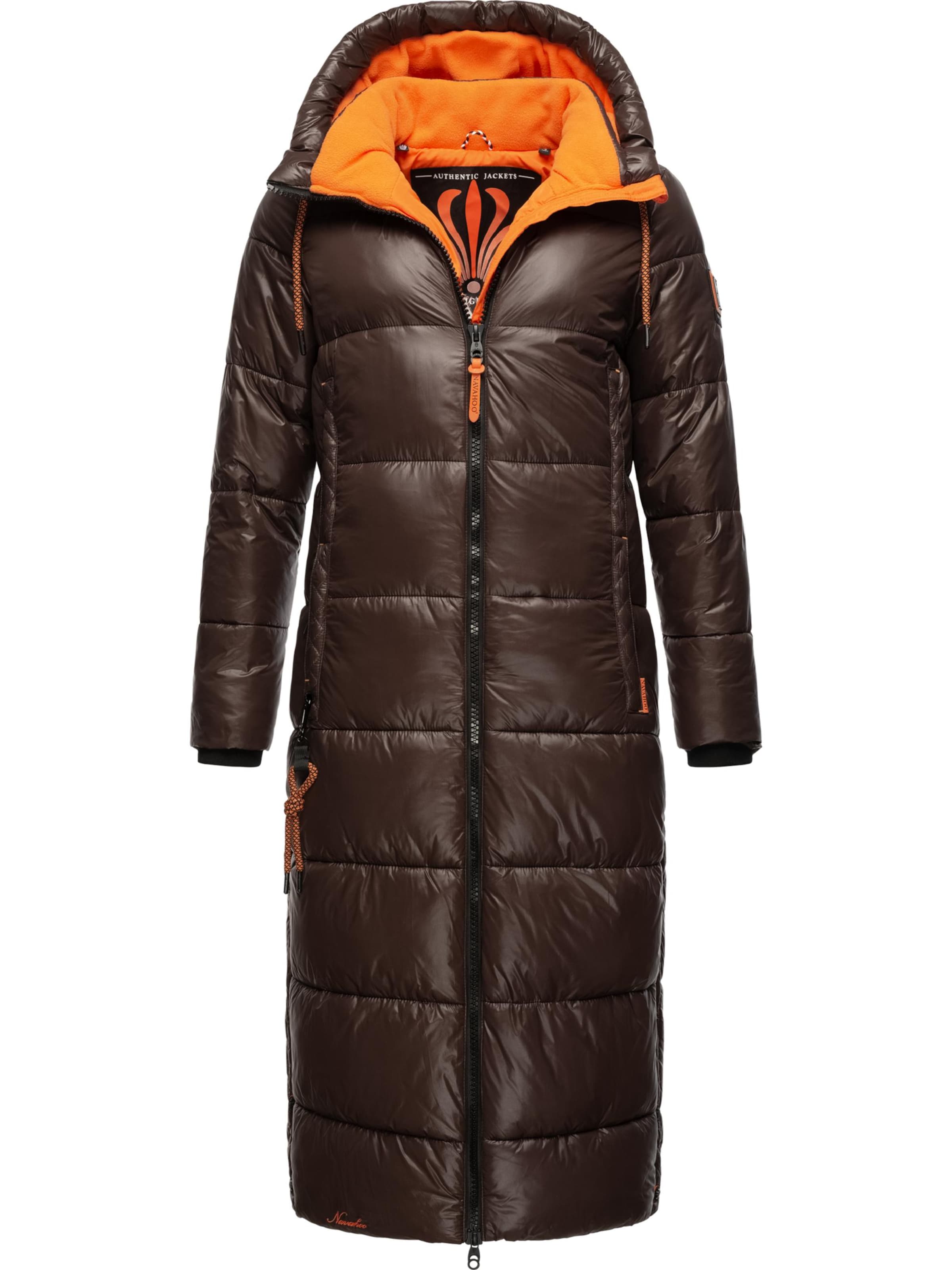 NAVAHOO Winter coat 'Schmuseengel' in Brown