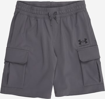 UNDER ARMOUR Regular Sportshorts 'VIBE' in Schwarz: Vorderseite