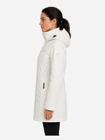 deproc Winterjas 'Outdoorparka LAVAL LONG Damen Outdoorjacke, Regenjacke' in Wit