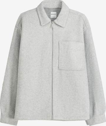 Veste mi-saison Bershka en gris : devant