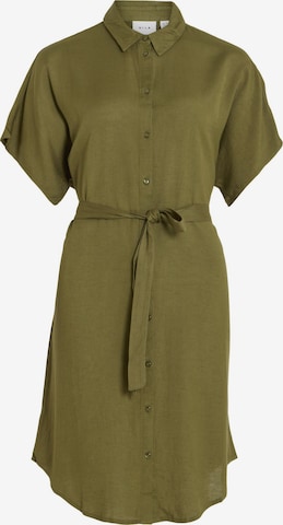 VILA - Vestido camisero 'VIPricil' en verde: frente